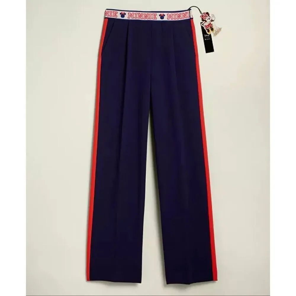 Disney Limited Edition Minnie Majorette Straight Leg Tailored Pants Navy 16